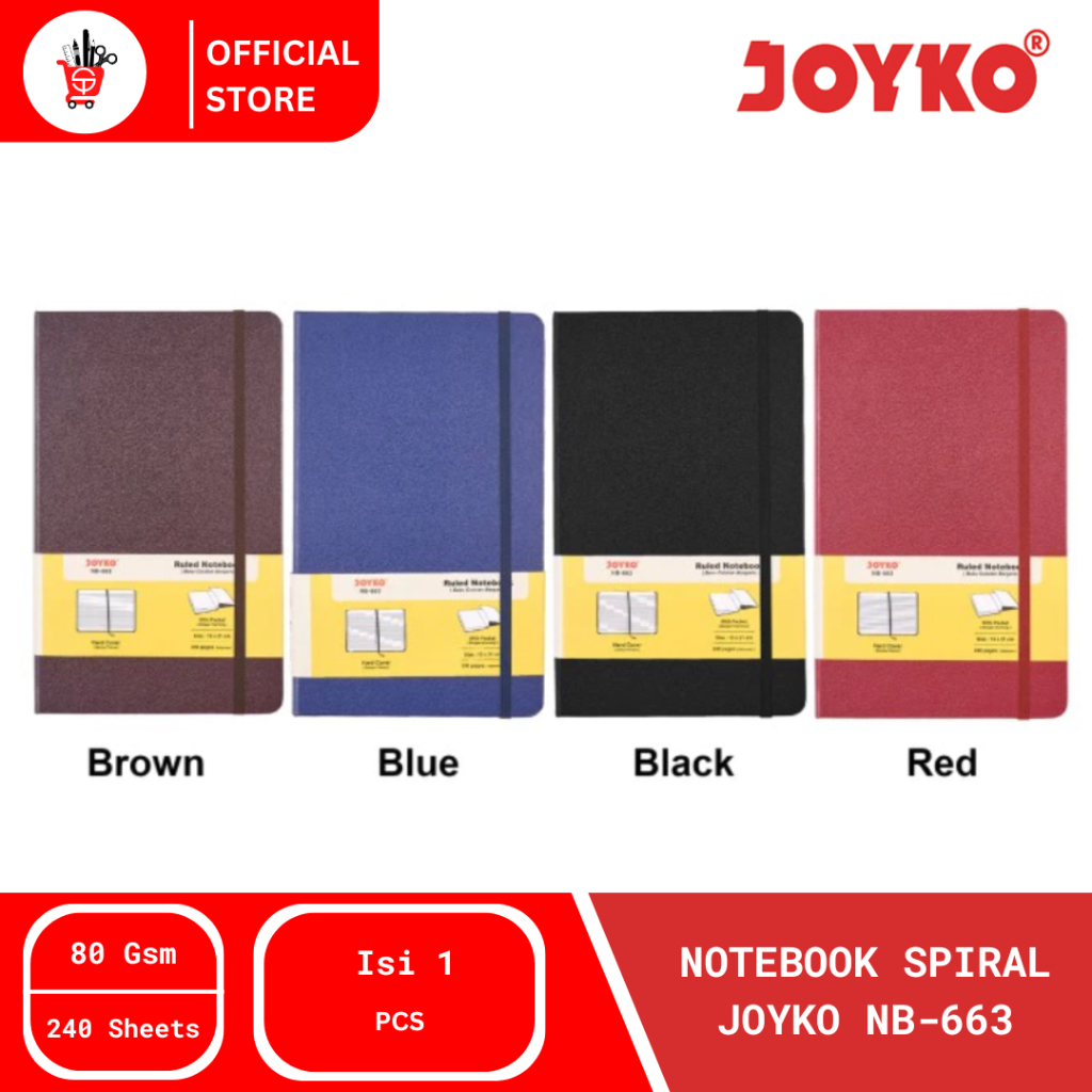 

Ruled Notebook | Buku Bergaris | Notebook Joyko NB-663 (1 PCS)