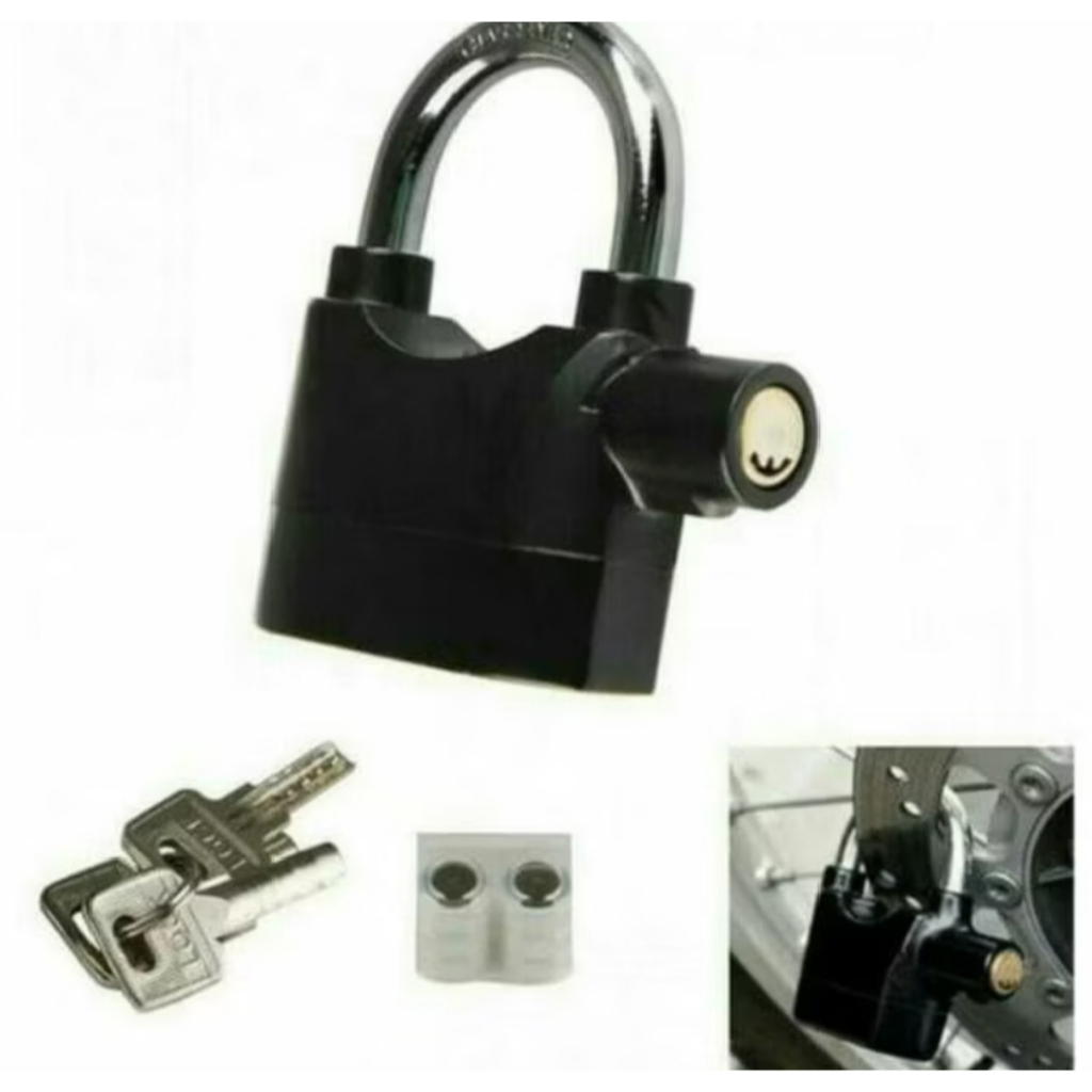 Gembok Alarm Gembok Anti Maling Ukuran Besar