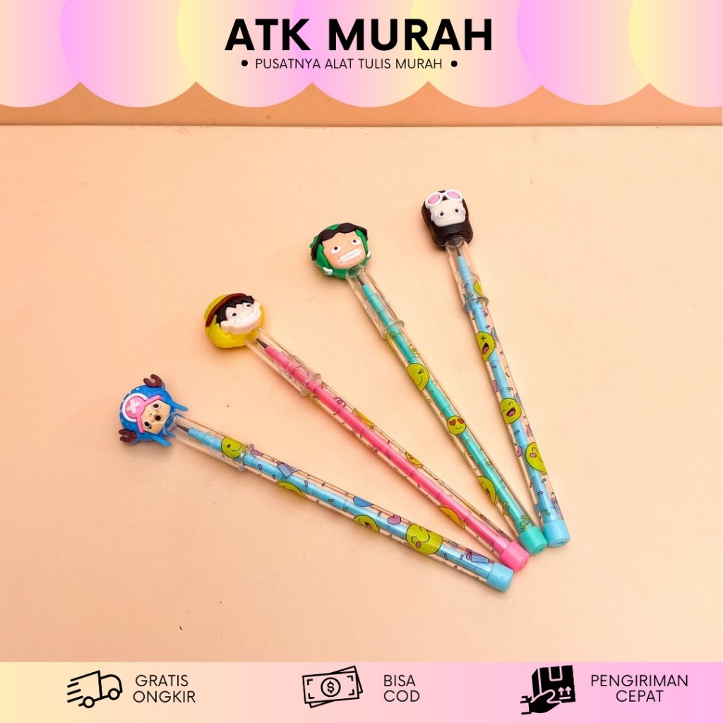 

PENSIL SUSUN ONE PIECE PNS-1444 PENSIL LUCU ALAT TULIS SEKOLAH IMUT KADO UNIK MURAH TERJANGKAU