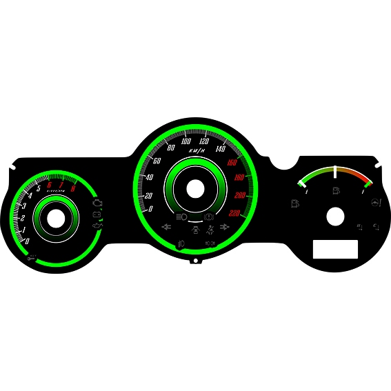 Custom Speedometer Mobil Jazz Yellow