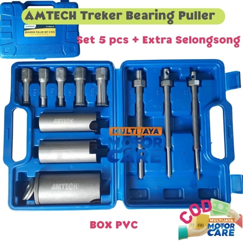 ORIGINAL Treker Bearing Puller Set 5 pcs - Treker Bearing Tanam - Treker Lepas Bearing Dalam - Separ