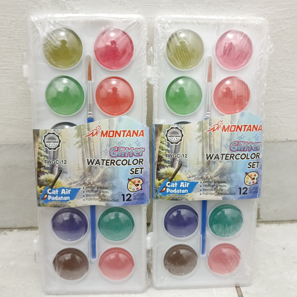 

1 lusin Cat Air Padatan MONTANA Glitter Water Color