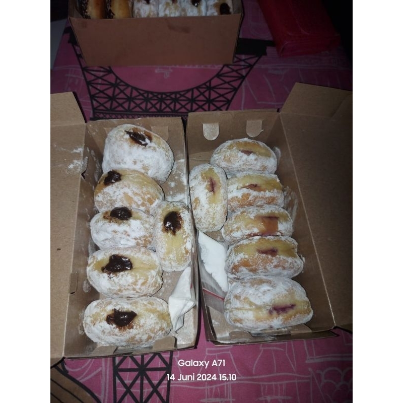 PAKET DONAT BOMBOLONI 6 Pcs strawberry