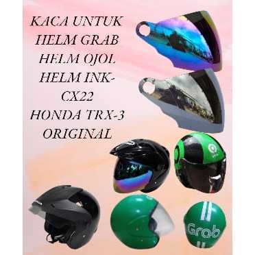 Kaca Helm INK CX22 / Kaca Helm KYT Romeo Kaca Helm GRAB / Kaca Helm GOJEK / Kaca Helm Ojol (COD)