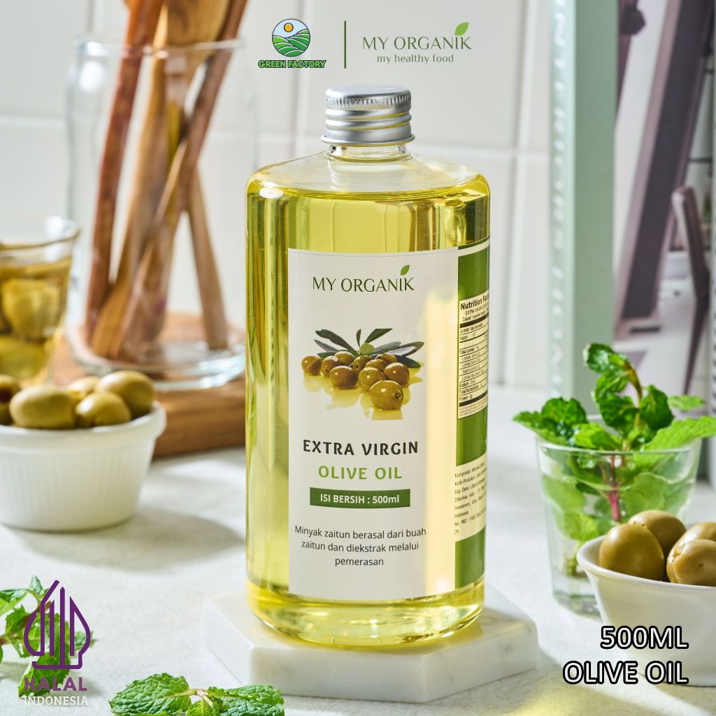 

My Organik Virgin Olive oil 100% Minyak zaitun EXTRA VIRGIN OLIVE OIL 500ML UNTUK MASAK