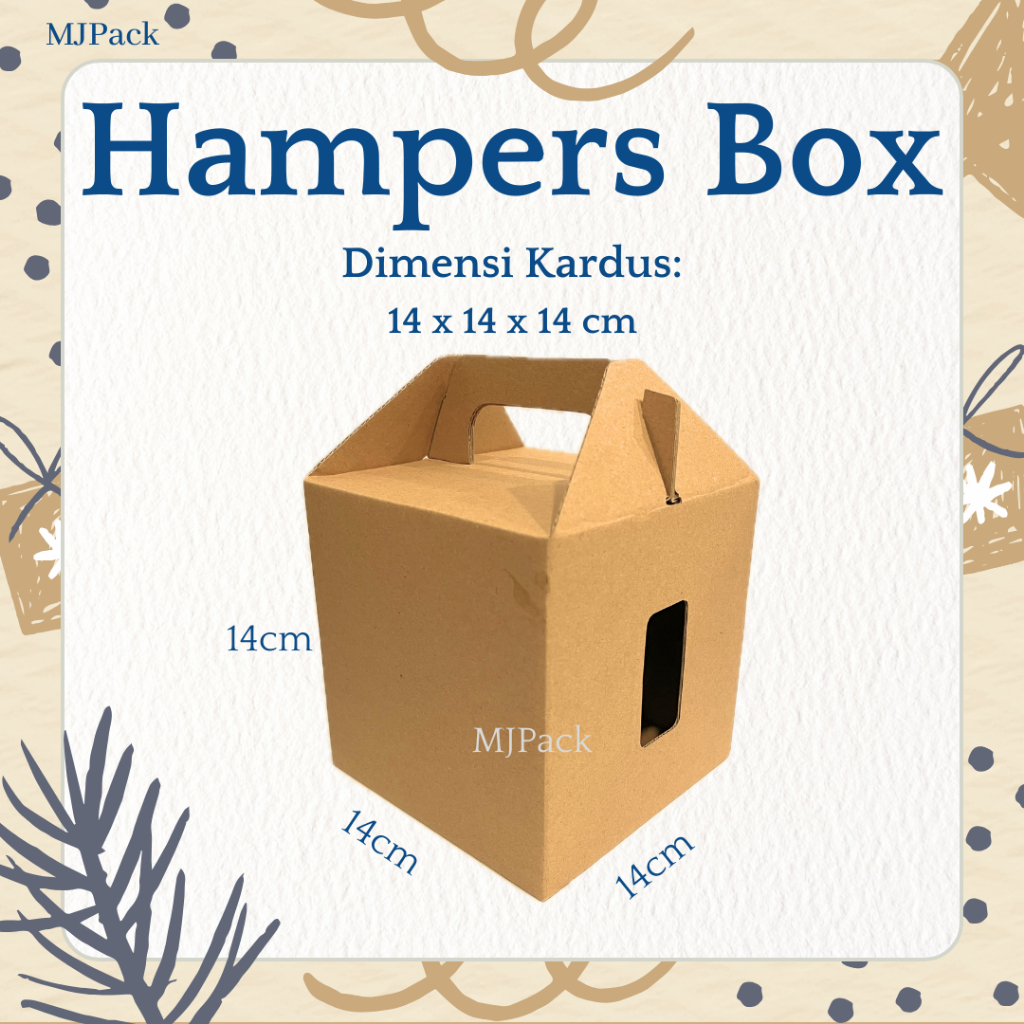 

KARDUS 14x14x14 cm || Gable Box || Box Die Cut Eflute || Packing Toples 500gr - isi 2 || Hampers Box