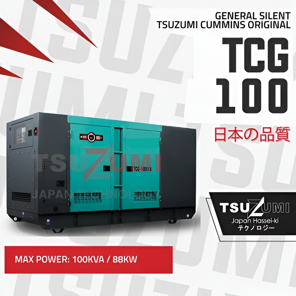 Genset 100 KVA Silent Diesel Generator TCG 100KVA Tsuzumi Japan Technology / Genset Super Silent Ter