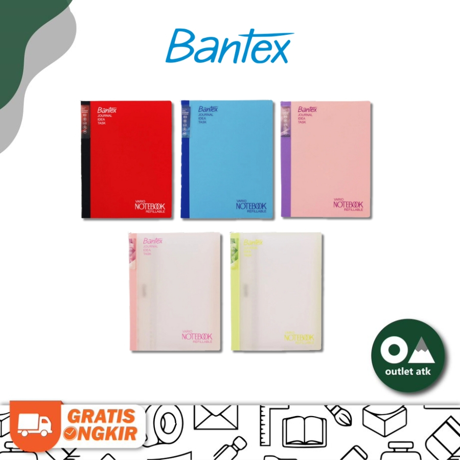 

Bantex Vario Notebook Refillable Binder A6 A5 B5 - Buku Binder Ring