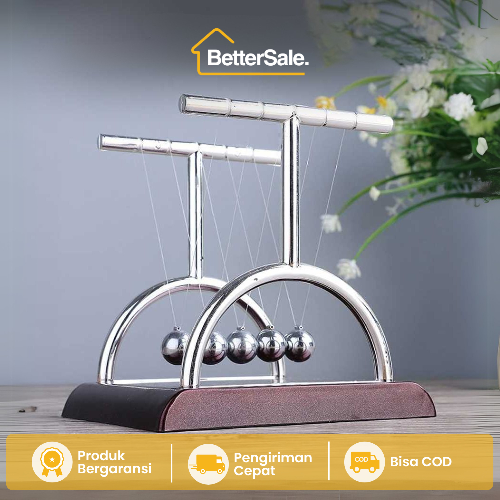 Mainan Pajangan Meja Newton Pendulum Ball Logam Antistres Dekor Kantor