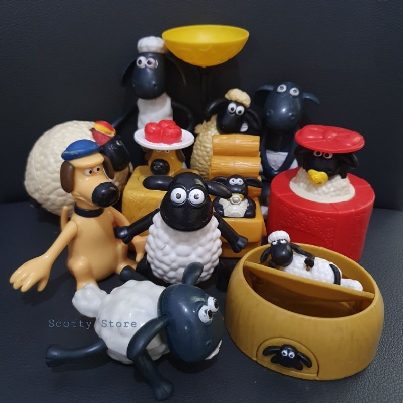 (Preloved) mainan/figur Shaun The sheep - McD mix