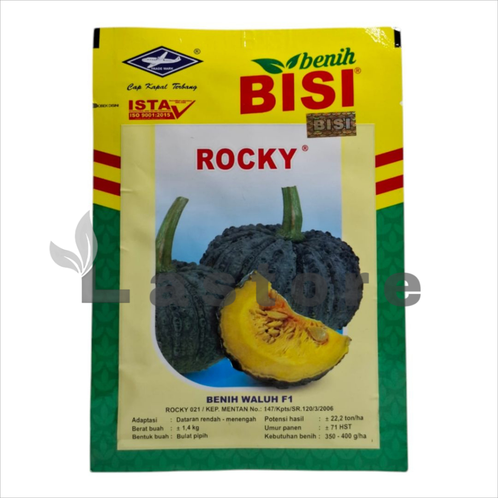 Benih Labu Waluh ROCKY F1 Isi 5 gram Cap Kapal Terbang