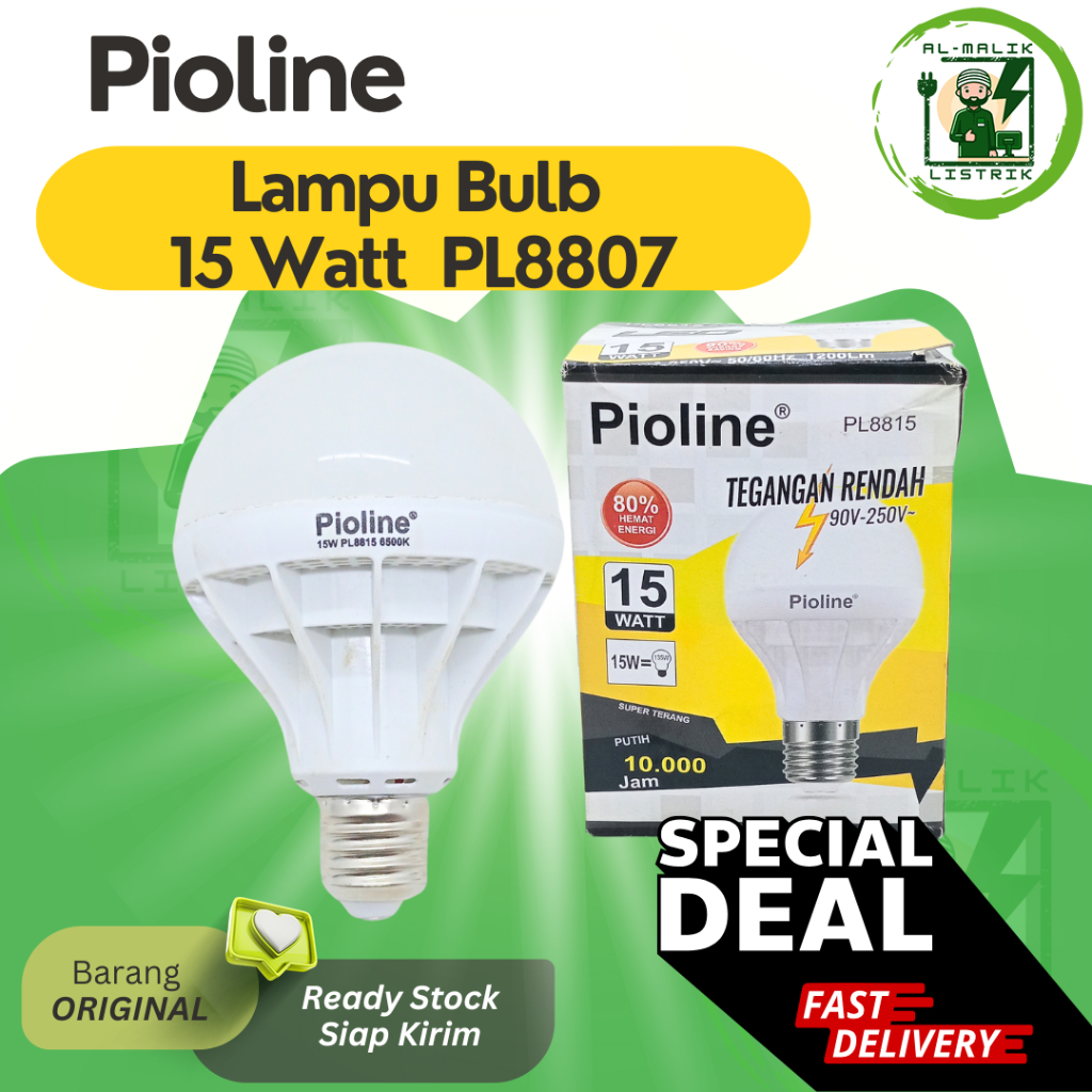 Lampu Bulb PIOLINE 15 Watt PL8807
