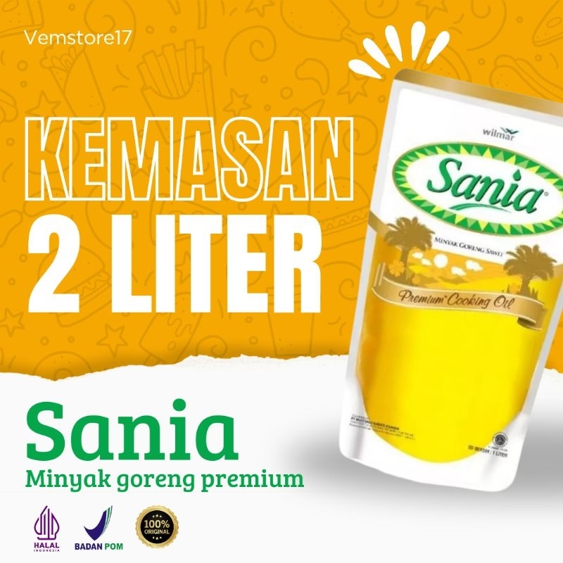 

MINYAK GORENG SANIA PREMIUM KEMASAN 2LITER | MINYAK MURAH | MINYAK PROMO | BESTSELLER