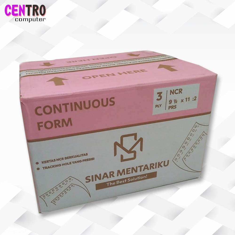 

KERTAS NCR MENTARI 3PLY PRS / CONTINUOUS FORM 3PLY BAGI 2