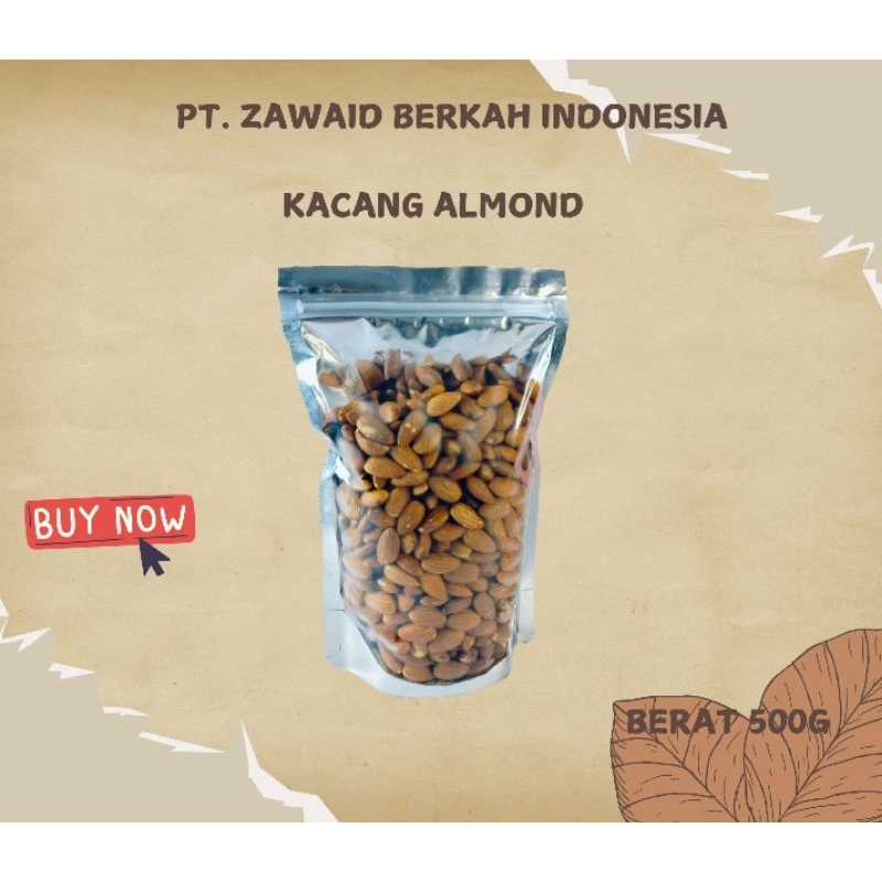 

Kacang Almond Panggang 500gram Oleh -Oleh Haji & Umroh