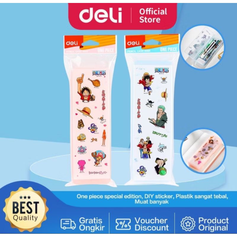 

DELI PLASTIC PENCIL CASE/TEMPAT PENSIL PLASTIK
