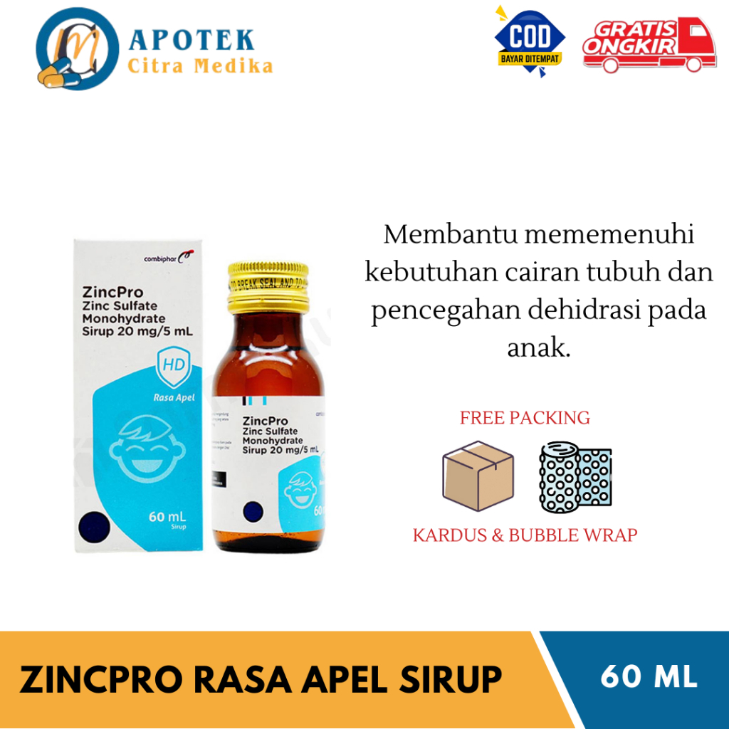 ZINCPRO (SIRUP 60ML) - SIRUP DIARE ANAK