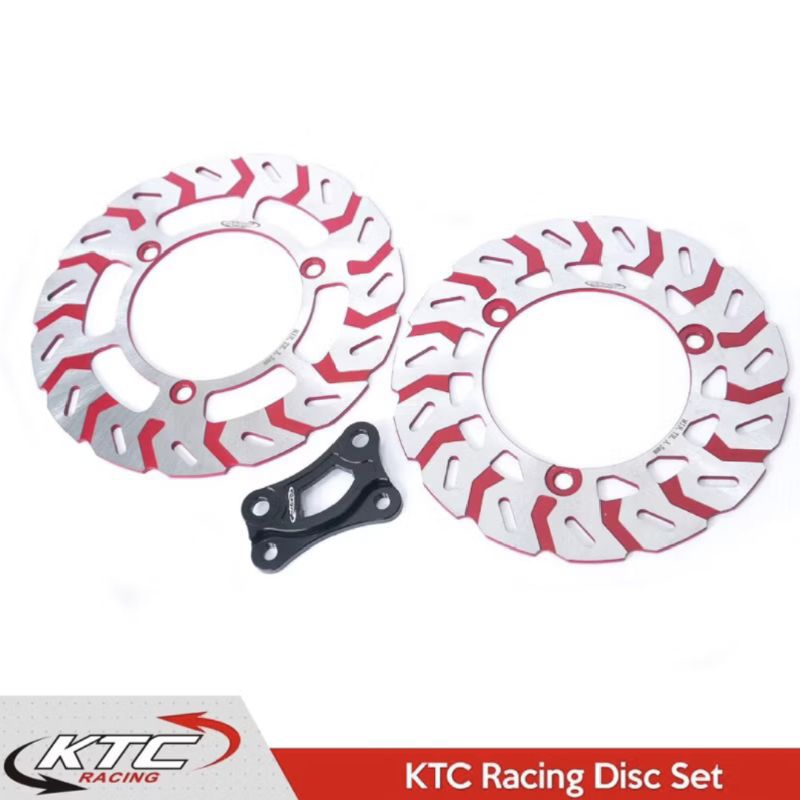 Disc Brake Piringan Cakram Set KTC RACING Depan Belakang Yamaha Aerox Alpha 2025