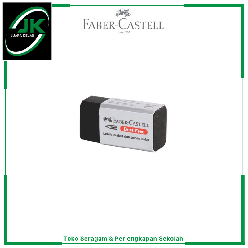 

[JK] Faber-Castell Penghapus Dust - Free Eraser Small Black New