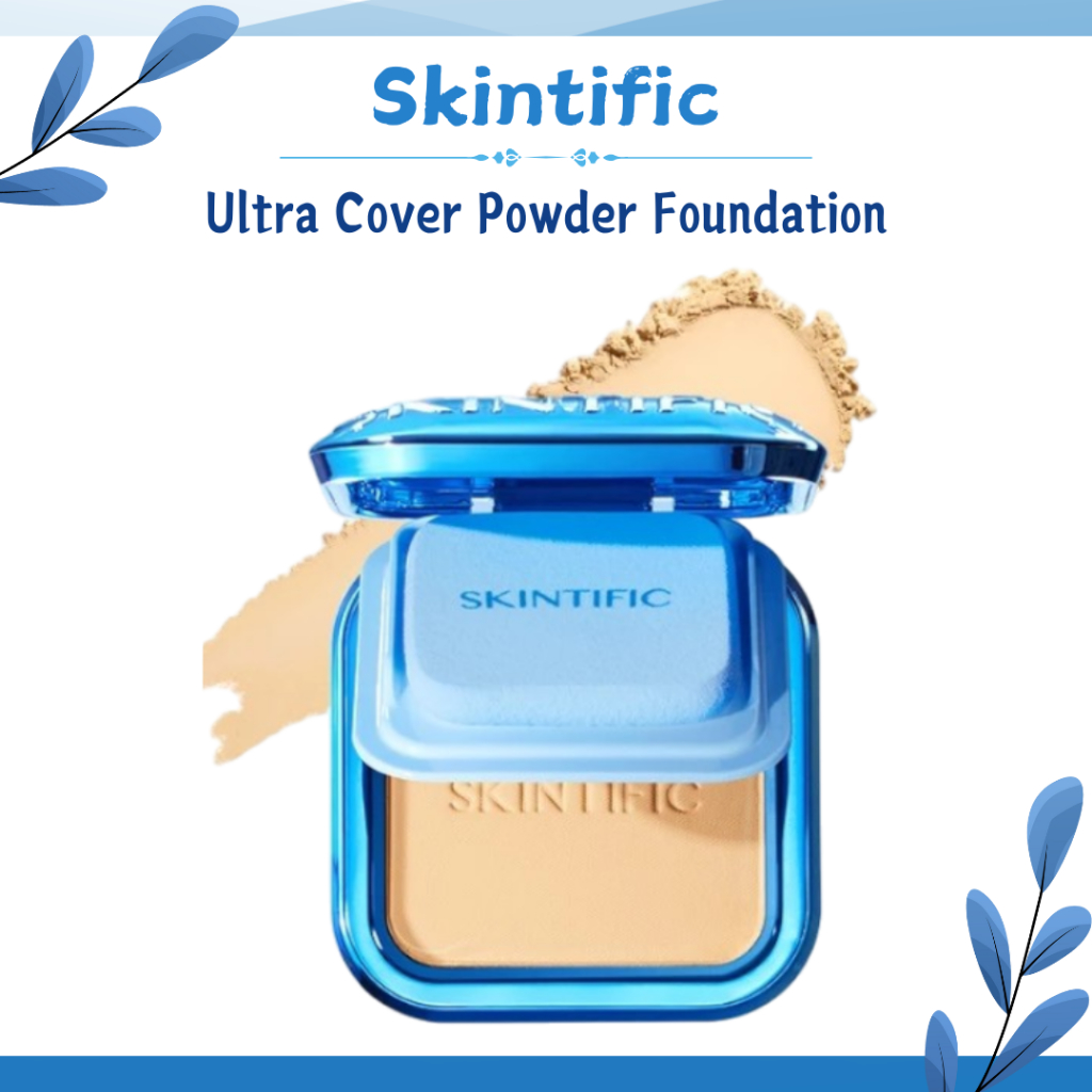 Skintific Ultra Cover Powder Foundation 9g/Bedak Padat