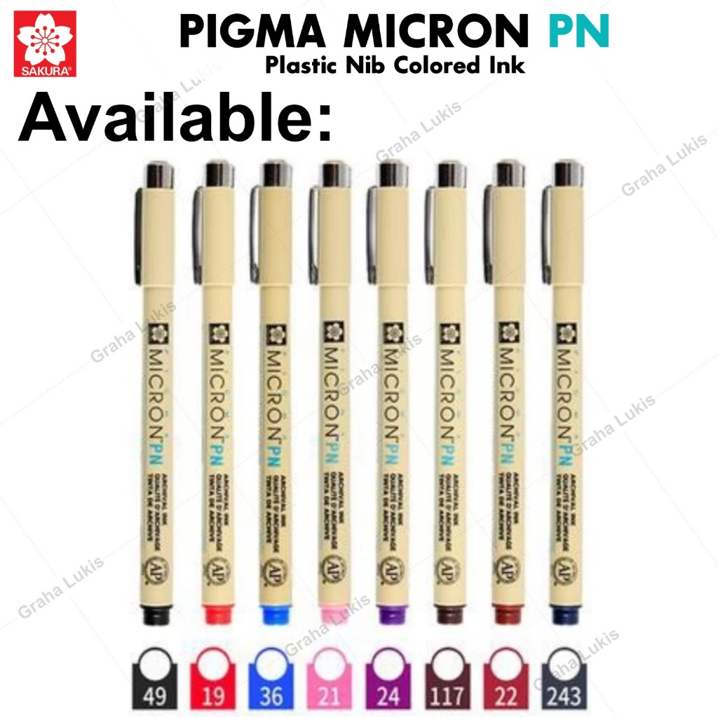 

mdn SAKURA PIGMA MICRON PEN PN (Plastic Nib)