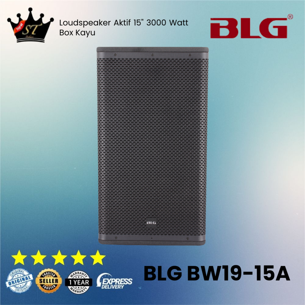 BLG BW19-15A Active Speaker Aktif 15" 15 Inch 3000 Watt Loudspeaker FOH Monitor Panggung Point Sourc