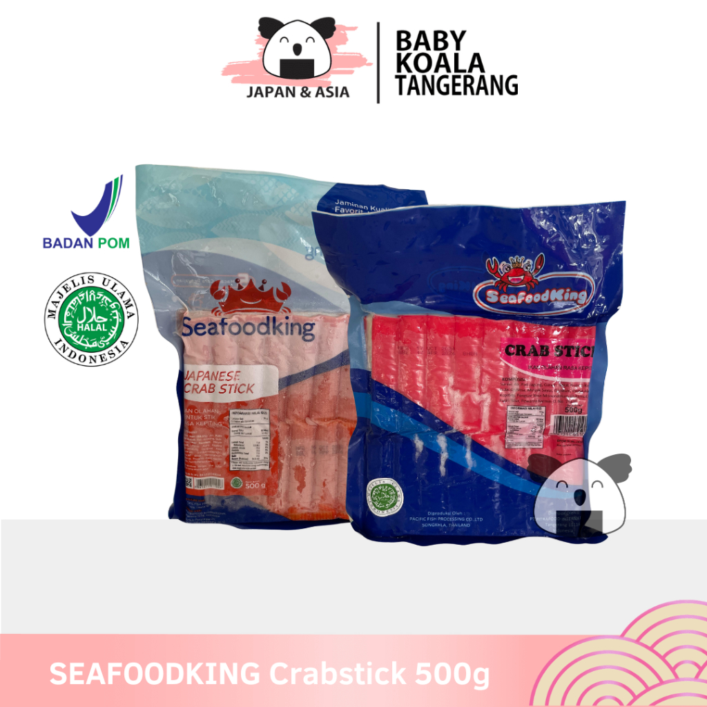 

SEAFOODKING Crabstick Kani 500 g Halal │ Crab Stick for Kani Salad Ramen Shabu-shabuuuu