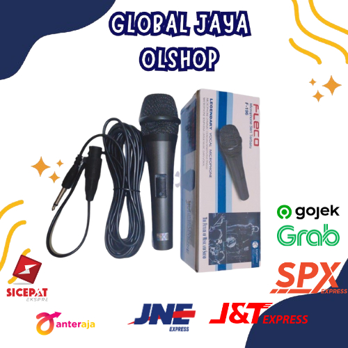 FLECO MIC KABEL F196 - MIC KARAOKE KABEL / MIC DYNAMIC