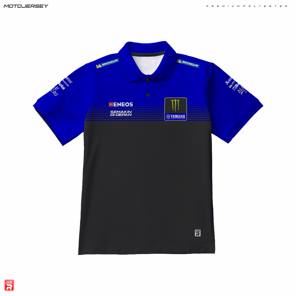 RACING CORNER | Jersey Yamaha Kaos Polo Wangki  Full Printing Motogp