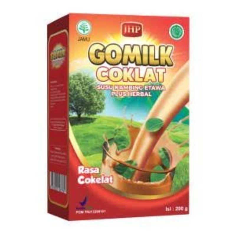 

Gomilk susu kambing plus herbal rasa coklat