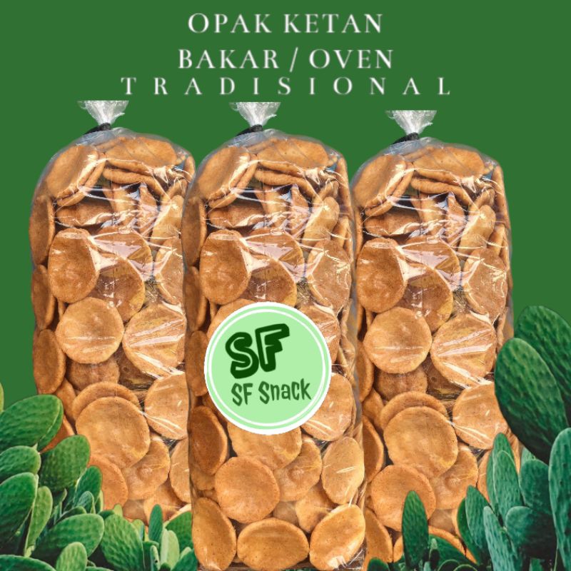 

SF Snack Opak ketan Bakar/Oven Traditional ukuran 250 gram Termurah (gurih,renyah)