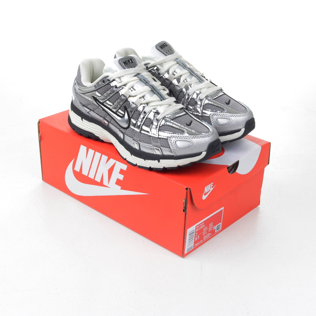 (SLPRDS) Sepatu Nike P 6000 Metallic Silver - P6000