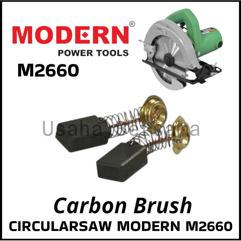 MODERN BROSTEL FOR MESIN CIRCULAR SAW MODERN M2660HB / CARBON BRUSH SPUL GERGAJI GRAJI POTONG MODERN