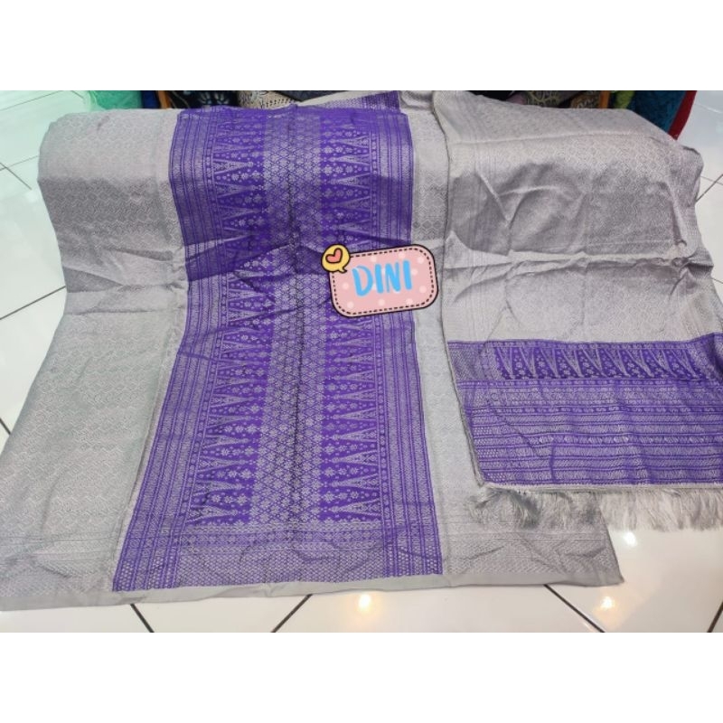 Set Kain + Selendang Songket Tumtuman Mesin Medan (WAJIB CHAT ADMIN )