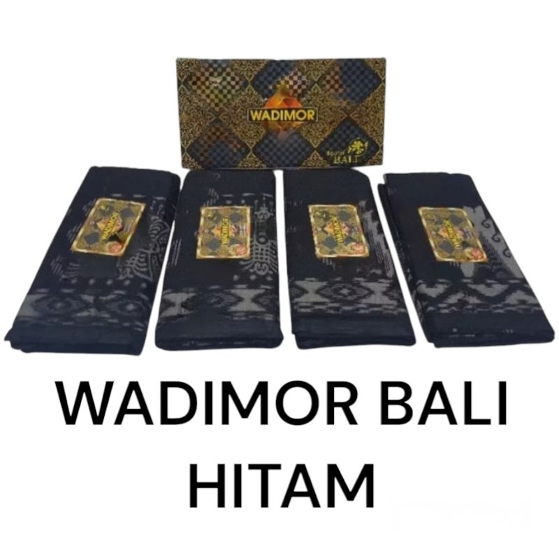 Sarung wadimor motif bali hitam original bagus murah