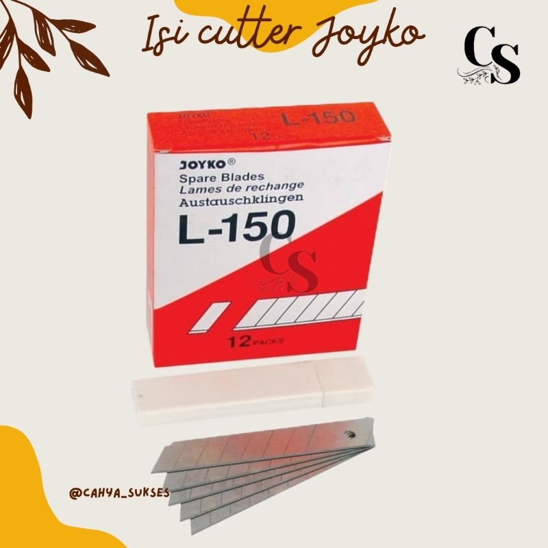 

Joyko Spare Blades L-150 Isi cutter 1 Tube 5 Pcs