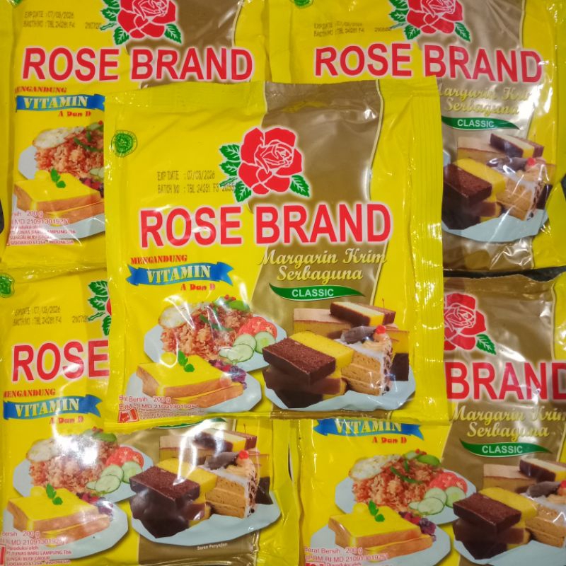 

Rose Brand Rosebrand Margarine Mentega Krim Serbaguna 200 Gram