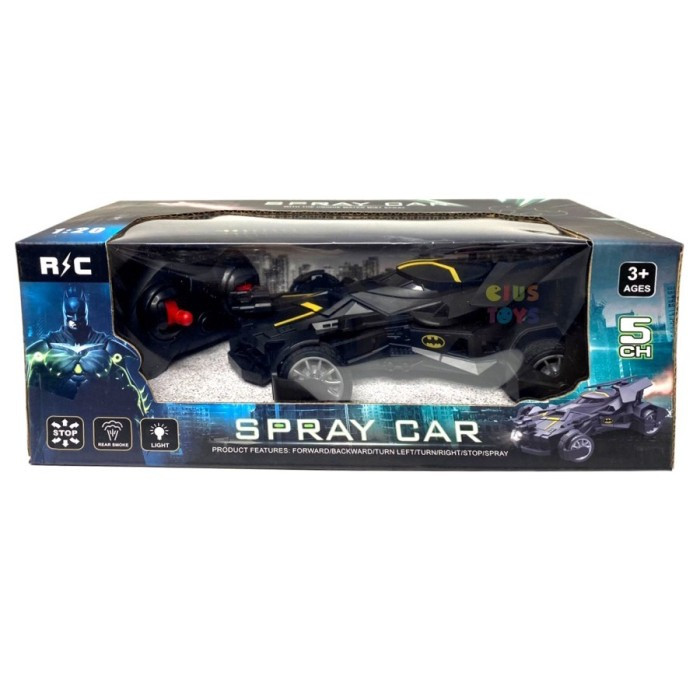 Mainan Mobil Remote Control Spray Car / Batmobile