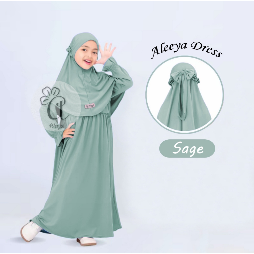 BEST SELLER Gamis Aleeya Fashion Gamis Anak Perempuan 2-9 Tahun 2025