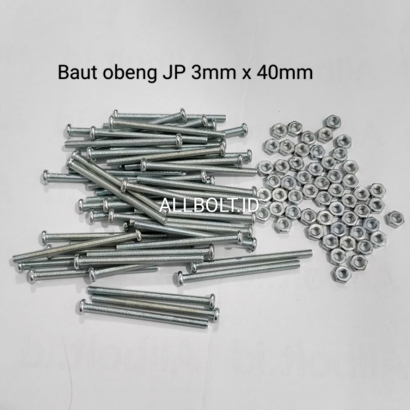 Baut obeng JP 6 / 3mm x 40mm