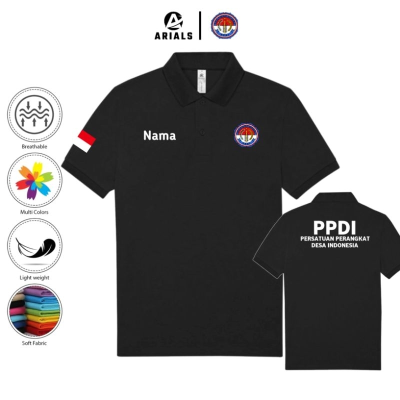 Arials Polo shirt Baju Kaos Kerah PPDI Persatuan Perangkat Desa Indonesia