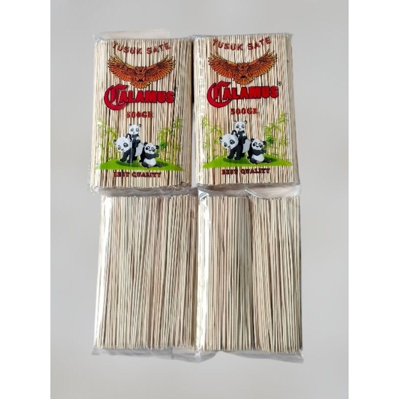 

tusuk sate bambu 20cm isi 500gr dan 250gr/ tusukan cimol / sosis /cilok