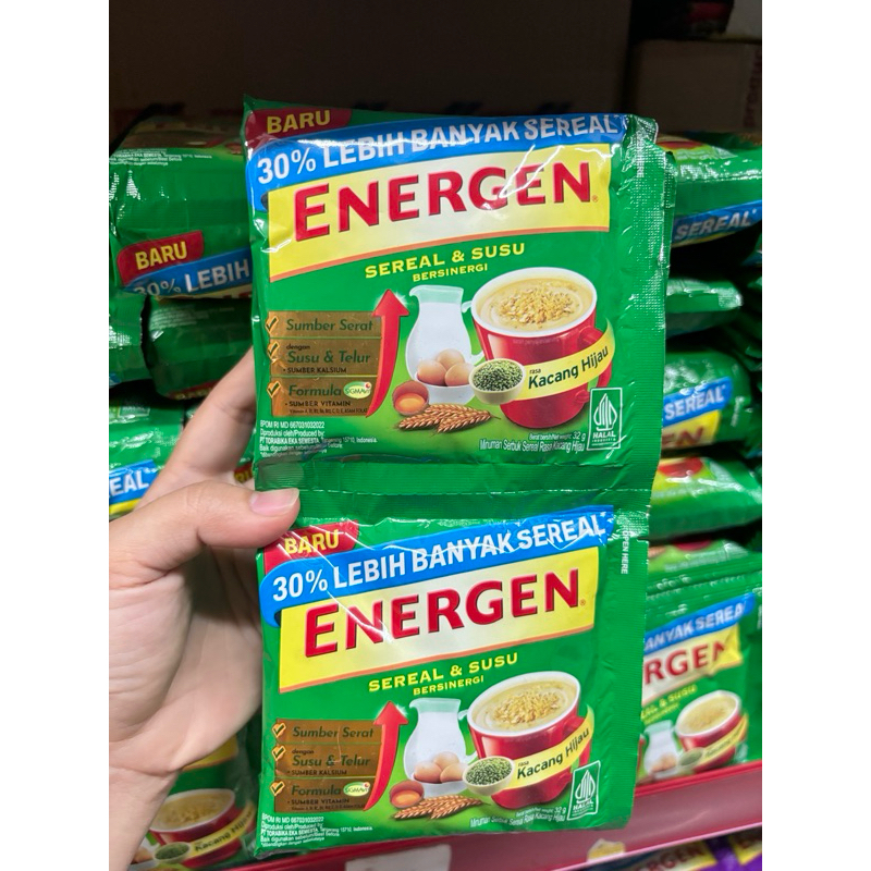 

ENERGEN SEREAL KACANG HIJAU RENCENG 32gr