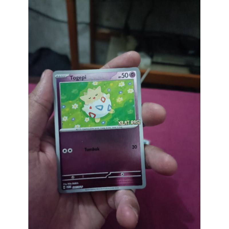 kartu pokemon bahasa Indonesia togepi promo
