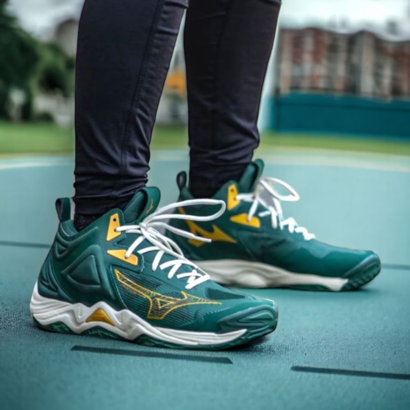 SEPATU VOLY MIZUNO MOMENTUM 3 MID GRADE ORI SEPATU BADMINTON SEPATU LARI SEPATU BASKET SEPATU VOLLY