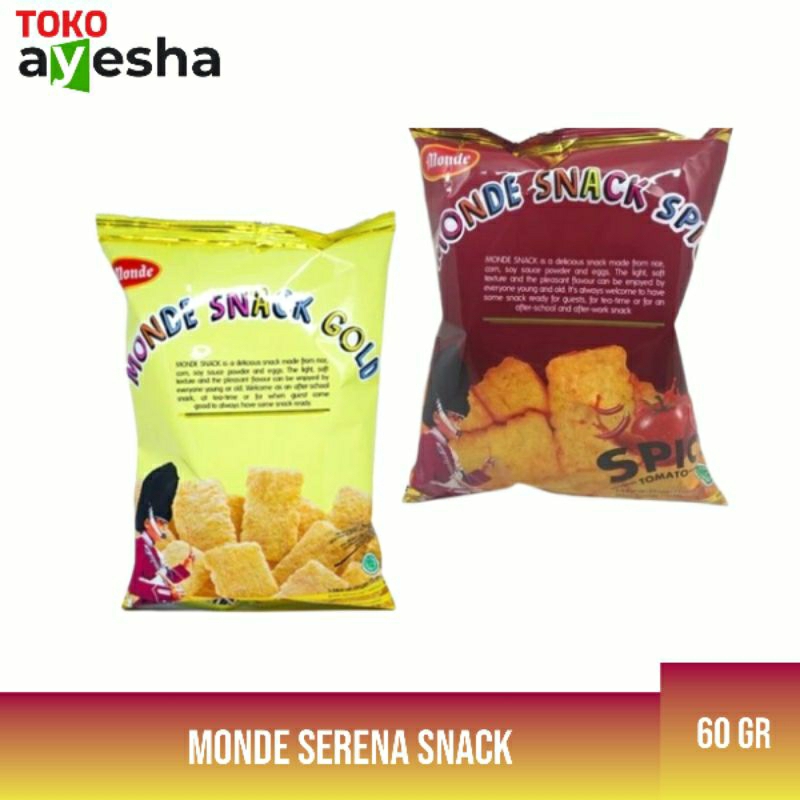 

Monde Serena Snack 60 gr - 2 Varian