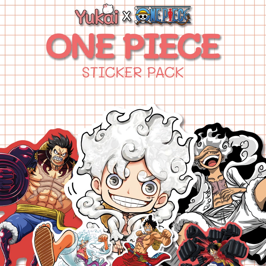 

Stiker Pack Luffy One Piece Premium, Sticker Anime Waterproof