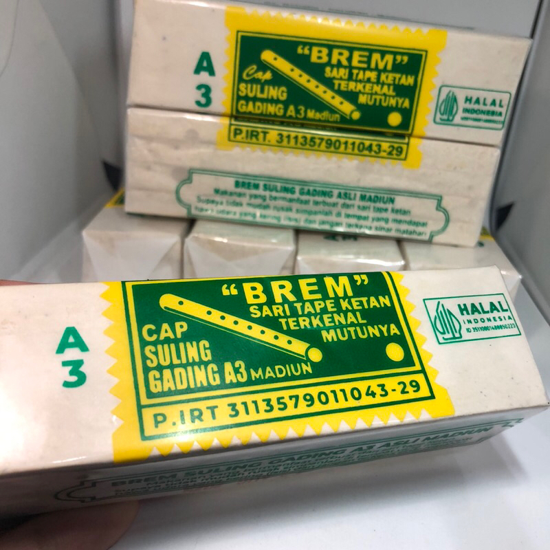 

BREM SULING GADING A3 ISI 4 BATANG KEMASAN SABLON/TANPA BOX