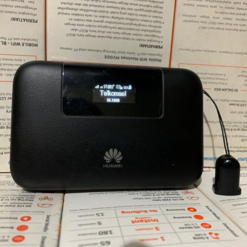 Modem Wifi Huawei E5770s-923 Mifi Unlock Alloprator 4G LTE B1'B3'B5'B8 Batre 5200Mah