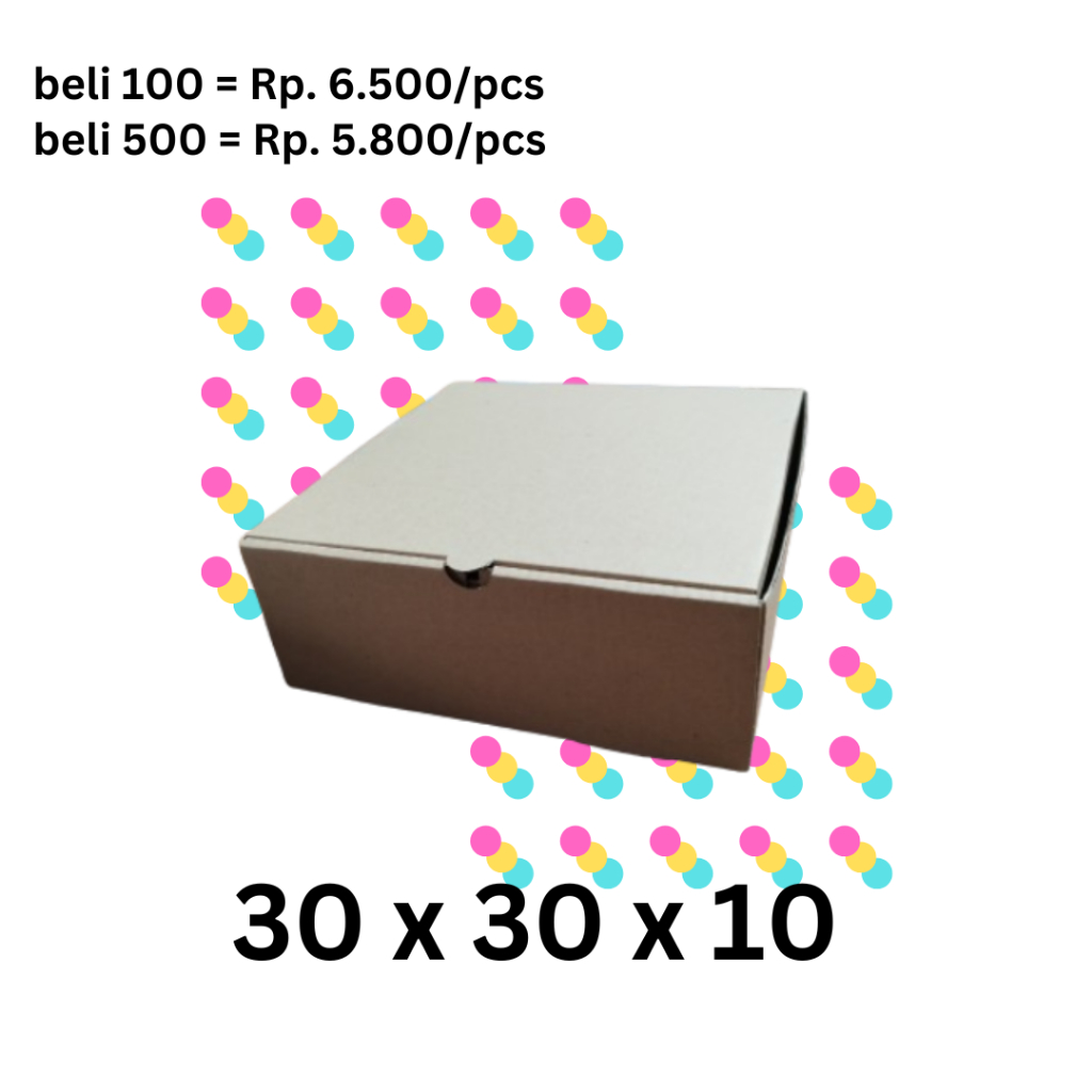 

[Premium] Kotak kardus (30 x 30 x 10 cm) untuk hampers | min order 10
